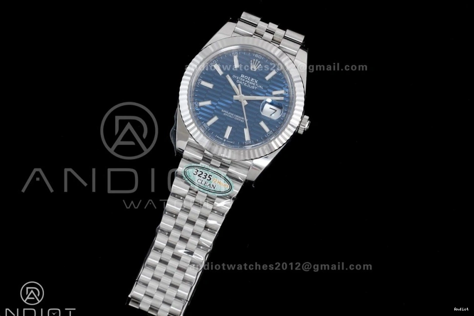 SH3235 1:1 on Edition Clean 41 126334 DateJust 904L Blue Bracelet Dial Jubilee Best Textured Steel 0324
